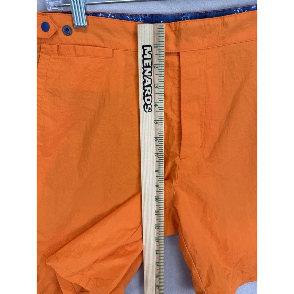 B Draddy Men's‎ Sz M Orange Mesh Lined Owen Outdoor Swim Trunk Shorts NWT